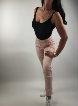 Женский спортивный костюм Толстовка/Брюки хлопок LaTynka Pink M/L