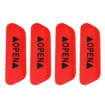 4 szt. Samoprzylepne odblaskowe naklejki ostrzegawcze na drzwiach samochodu