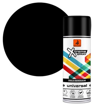 LAKIER FARBA W SPRAYU 400ML RAL 9017 CZARNY POŁYSK