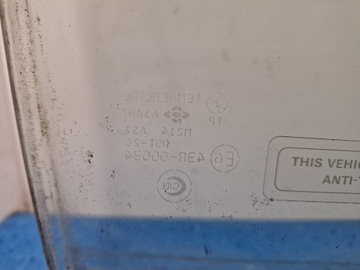 ISUZU TROOPER II SKLO (OKNO) DVEŘE PŘEDNÍ PRAVÁ