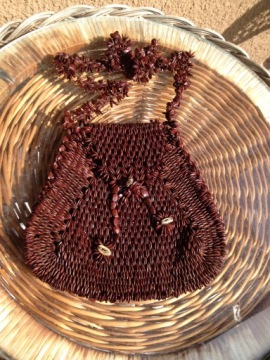 УНИКАЛЬНАЯ и неповторимая СУМКА ИЗ СЕМЕН, чудо, РЕДКОСТЬ!