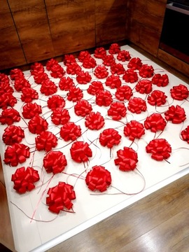 Kokarda GIGANT XXL na Samochód 80 cm / Kokarda na Auto / Prezent PIĘKNA