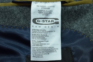 G-STAR RAW RUSTON BLAZER Kurtka Marynarka Wełna 54