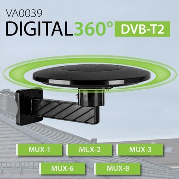 АНТЕННА DVBT2 ДЛЯ НАЗЕМНОГО ТЕЛЕВИДЕНИЯ ORROUND MUX8 4K ФИЛЬТР 5G LTE Digital360 VAYOX