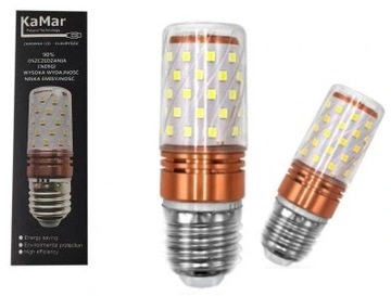 Żarówka LED 12W KUKURYDZA E27 Zimna Mocna do okapu