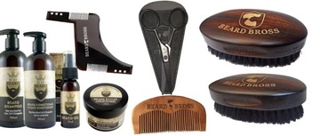 Zestaw By My Beard Szczotka Grzebień wzornik brody