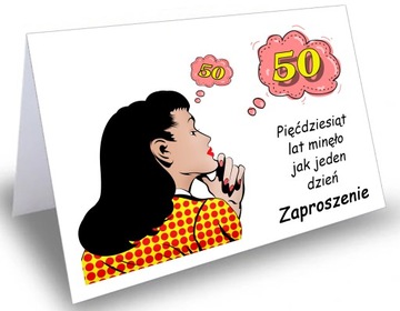 ZAPROSZENIA na 18 30 40 50 60 URODZINY + KOPERTA
