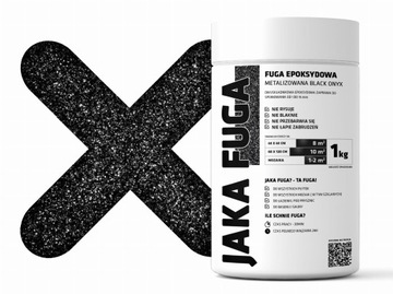 JAKA FUGA | epoksydowa metalizowana FUGA CZARNA ONYX 1kg 1 kg