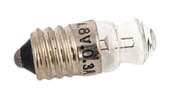 Żarówka 4,8V 300mA 0,3A 1,44W E10 z soczewką