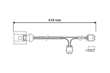 TOMEX BRAKES CZUJNIK ZUŻYCIA KLOCKÓW HAMULCOWYCH VW TOUAREG 02-10