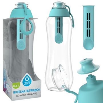 Dafi butelka filtrująca SOFT bidon 0,5L turkusowy