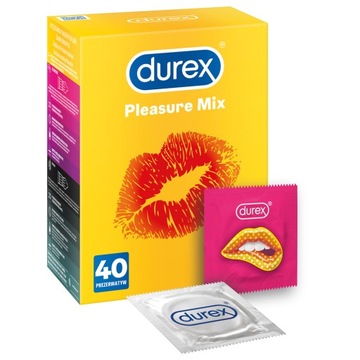 DUREX zestaw prezerwatyw Pleasure mix z wypustkami