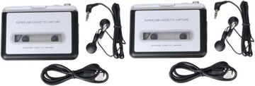 2 Szt Konwerter Ta?m Usb Konwerter Odtwarzacza Kaset Konwerter Kasety