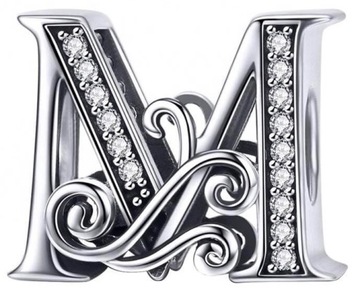 Charms Zawieszka Charms Litera M Kształt Charmsy Trusky