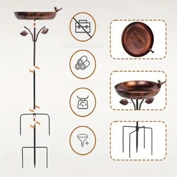 Птицы птиц для птиц кормушка кабинка чаша сад украшения ванна