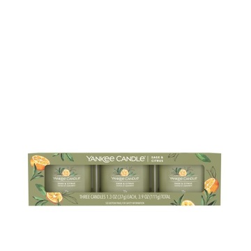 YANKEE CANDLE SAGE & CITRUS świece mini 3 pack