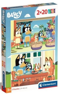 Clementoni Puzzle 2x20el SuperColor Bluey 24807