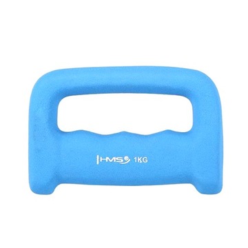 Hantle neoprenowe HMS 1 kg NIEBIESKI KASTET MOCNY