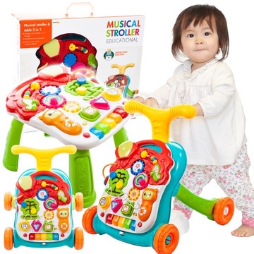 CHODZIK PCHACZ INTERAKTYWNY STOLIK EDUKACYJNY 5w1