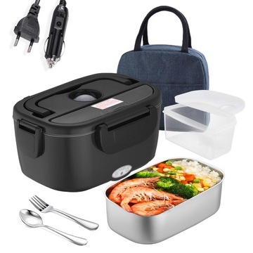 ELEKTRYCZNY LUNCH BOX PODGRZEWACZ OBIAD 12/24V 60W 1500ML
