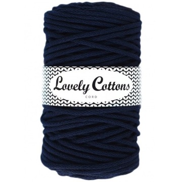 Sznurek bawełniany Lovely Cottons 5mm Granatowy