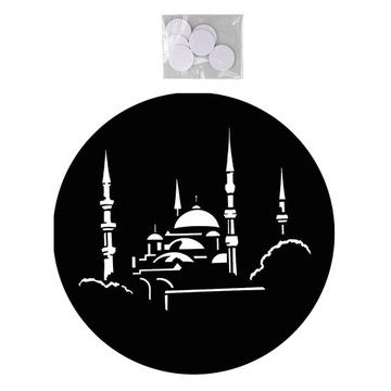 Рамадан Наклейка на стену Фетровая ткань Рамадан Настенный декор для стиля B