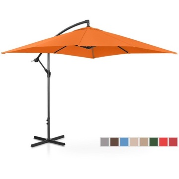 PARASOL OGRODOWY WISZĄCY POMARAŃCZOWY STABILNY