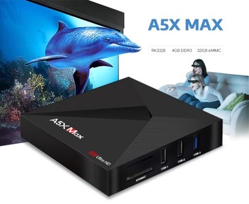 Tv Box A5X Max 4/32GB Android 9 Smart Tv
