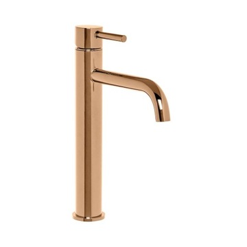 BATERIA ŁAZIENKOWA UMYWALKOWA STOJĄCA RÓŻOWE ZŁOTO ROSE GOLD WYSOKA