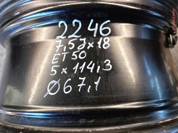 4× DISK HLINÍK BORBET 7.5" X 18" 4X114.3 ET 50