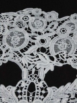 нашивка, аппликация, ЧЕРЕП, цветы, кружевная вышивка