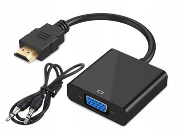 АДАПТЕР АДАПТЕР-ПРЕОБРАЗОВАТЕЛЬ ИЗ HDMI В VGA+АУДИО