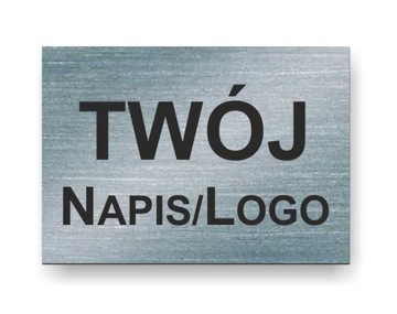 TABLICZKA informacyjna TWÓJ TEKST napis LOGO A4