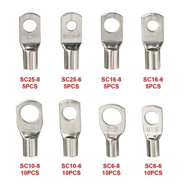 Инструмент для обжима больших кабельных наконечников + набор 60 шт.