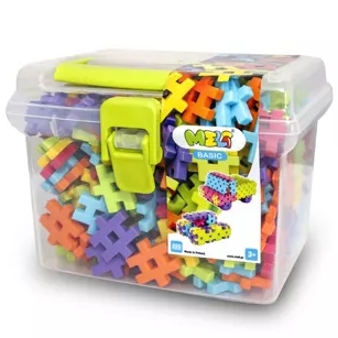 Wafle Klocki konstrukcyjne Meli Basic Box 250 el.