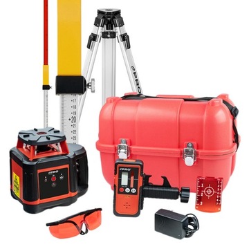 Niwelator laserowy czerwony PRO LR-500H zestaw
