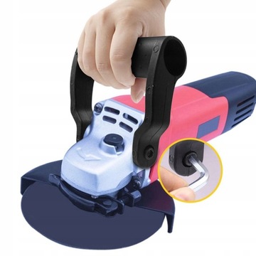 Дополнительная рукоятка для угловой шлифовальной машины.