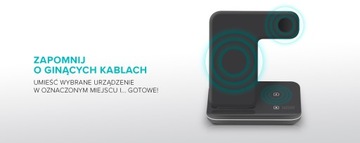 Зарядная станция 3 в 1 для Apple Watch Airpods iPhone