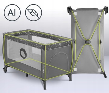 ДВУХЯРУСНАЯ кроватка Lionelo Stefi Plus Манеж на колесах