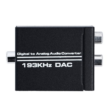 ОПТИЧЕСКИЙ КОНВЕРТЕР КОАКСИАЛЬНЫЙ TOSLINK В 2x АДАПТЕР CINCH RCA AUX АДАПТЕР