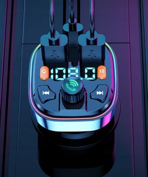 FM-передатчик Зарядное устройство Bluetooth QC PD 20 Вт USB x2