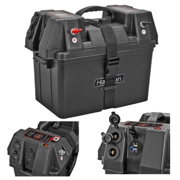 Батарейный ящик 424х251х306мм с USB для аккумулятора