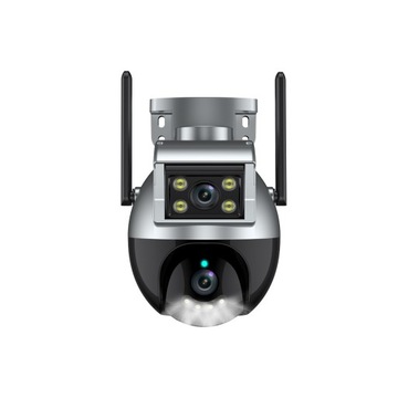 ДВОЙНАЯ НАРУЖНАЯ ВРАЩАЮЩАЯСЯ КАМЕРА TUYA SMART НА ПОЛЬСКОМ ЯЗЫКЕ 4MPX IP WIFI