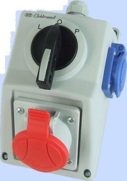Zestaw instalacyjny L-0-P 16A 5P + 2P+Z IP54 C16-48.1N 971614