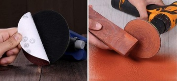 ДИСК НА ШЛИФОВАЛЬНОЙ БУМАГЕ 125 ММ ДЛЯ ШЛИФОВАЛЬНОЙ МАШИНЫ 100 ШТ. + ДИСК В БЕСПЛАТНО