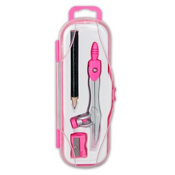 Циркуль школьный PC-102 розовый PENMATE