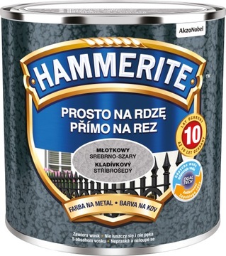 Hammerite Srebrno-Szary Młotkowy 0,25L