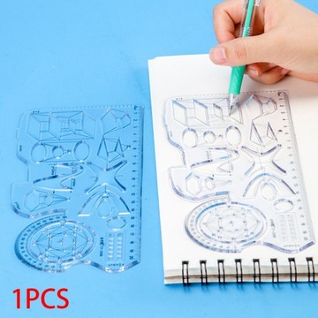 Многофункциональная геометрическая линейка для рисования математики.