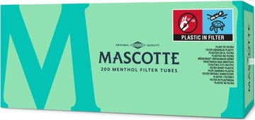 Gilzy papierosowe tutki MASCOTTE menthol 200 szt.