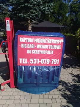 Kaptur na paletę 120 x120 x 220 przemysłowe palety